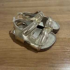 Carter's Shiny Gold Kids Sandals